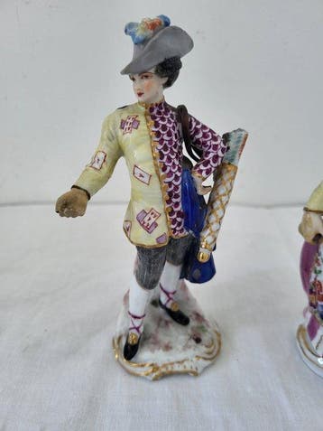 Eugene Clauss, Porcelaine de Paris - Beeldje - couple -