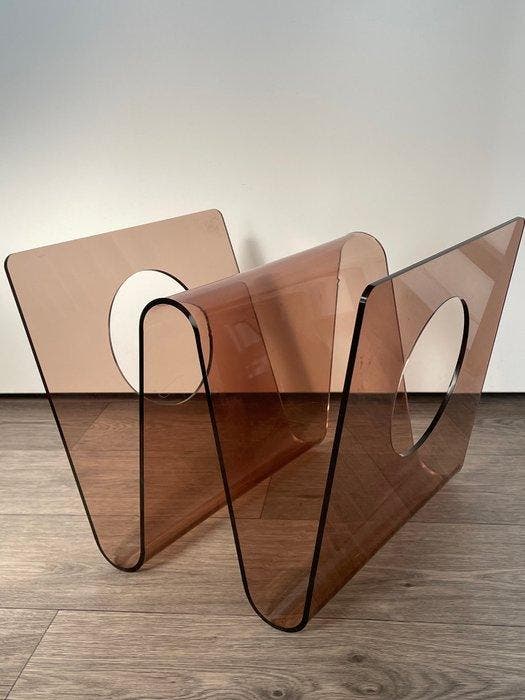 Roche Bobois - Michel Dumas - Tijdschriftenhouder - Acryl -, Antiquités & Art, Antiquités | Meubles | Chaises & Canapés