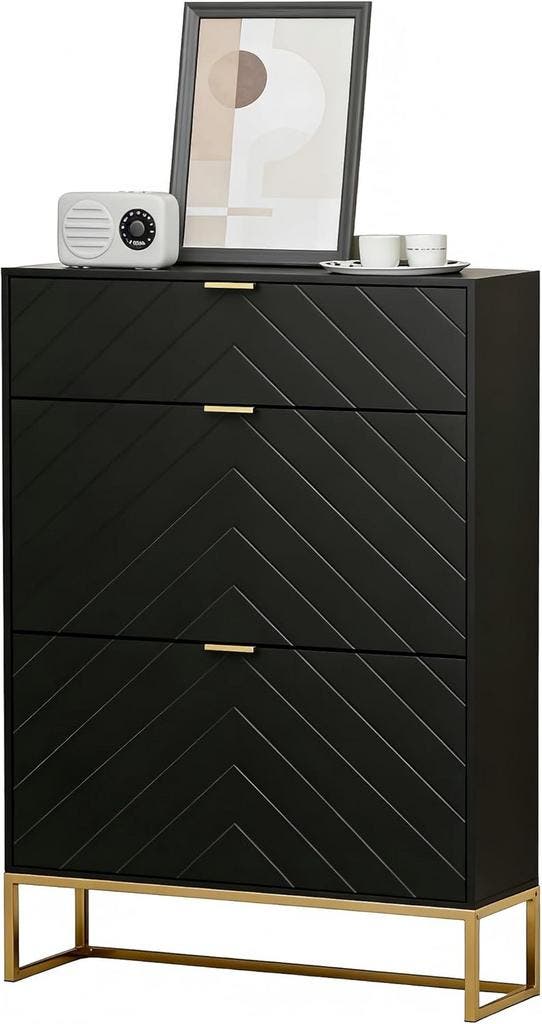 UEV Schoenenkast met 3 kleppen, smal schoenenrek, schoenenka, Huis en Inrichting, Woonaccessoires | Overige, Nieuw, Verzenden