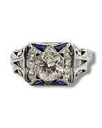 Bague - 18 carats Or blanc, Bague Art Déco en or blanc 18, Nieuw