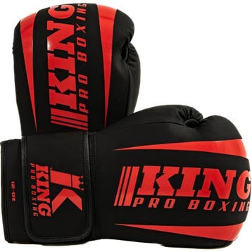 King Pro Boxing KPB/REVO 8 Bokshandschoenen Zwart Rood, Sports & Fitness, Verzenden