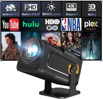 Mini Beamer 1080P Full HD | -41% Retour Deal | Sla je slag, Verzenden, Zo goed als nieuw
