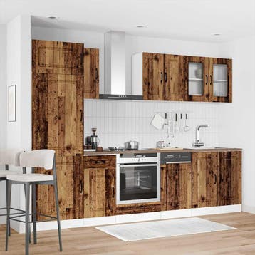 vidaXL 8-delige Keukenkastenset Kalmar bewerkt hout oud, Huis en Inrichting, Verzenden, Nieuw