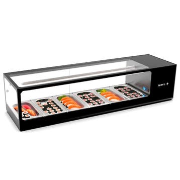 Sushivitrine | LOGIC | Zwart | 6x 1/3 GN | 0°C/+4°C |, Verzenden, Nieuw in verpakking