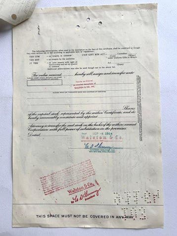 Certificaat - American Bank Note Company - Pan American