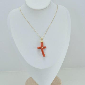 Koraal - Zilver, Verguld, Zonder voorbehoud - Ketting met