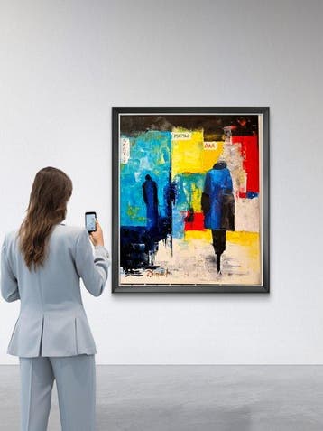 Pierre Tremauville - Je tattend, Antiek en Kunst, Kunst | Schilderijen | Modern
