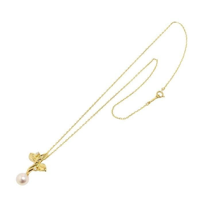 Mikimoto - Halsketting - 18 karaat Geel goud, Handtassen en Accessoires, Kettingen