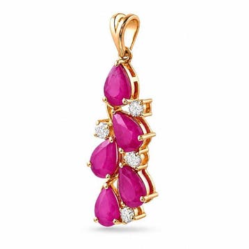 Zonder minimumprijs - Hanger - 14 karaat Geel goud - 2.85ct.