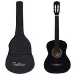 vidaXL Gitaar klassiek beginner met tas 3/4 36 zwart, Verzenden, Nieuw