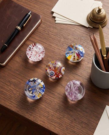 Murano - Presse-papiers (5) - Verre, Murrines et feuille