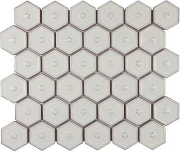 Wand Mozaïek Tegels Factory Hexagon Keramiek Warm Beige -.., Nieuw, Ophalen of Verzenden, 20 tot 40 cm, 10 m² of meer