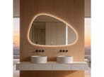 Veiling - Organische Led Spiegel 100x60 Cm 3 Led standen Ant, Bricolage & Construction, Sanitaire