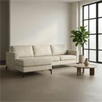 Leren hoekbank Match - 2 zits + longchair, Ophalen of Verzenden