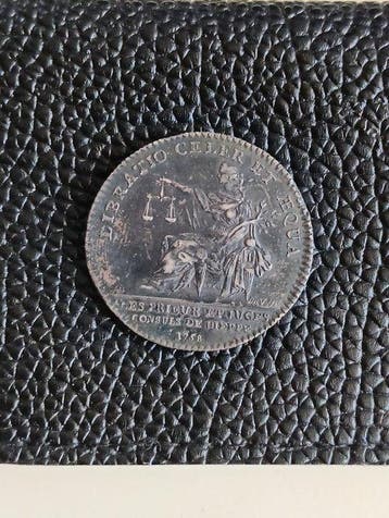 Frankrijk. Jetón de plata Louis XV. Chambre de commerce de