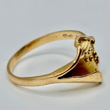 Zonder minimumprijs - Ring - 18 karaat Geel goud