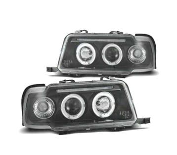 Phares Pour Audi 80 91-94 Angel Eyes Fond Noir, Verzenden