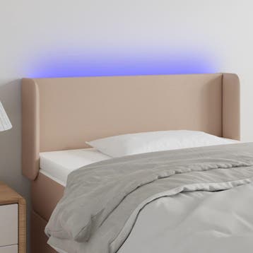 vidaXL Hoofdbord LED 83x16x78/88 cm kunstleer, Verzenden, Nieuw