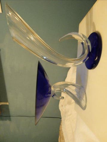 Tafelmiddenstuk (2) - Glas - Taart-/dessertstand en