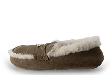 Manfield Pantoffels in maat 38 Beige, Verzenden, Pantoffels of Sloffen