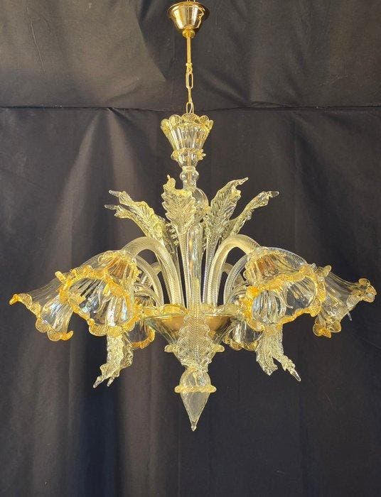 Murano - Kroonluchter - Glas, Antiek en Kunst, Antiek | Verlichting