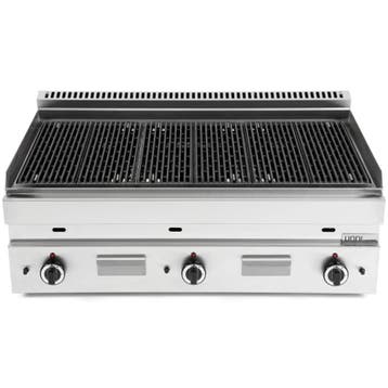 Lavasteengrill | 650 SERIE | Gas | Oppervlak 990x500, Verzenden