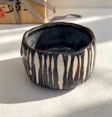 Nezushino-stijl Matcha Chawan door Gyokuzan Kiln Tamaki
