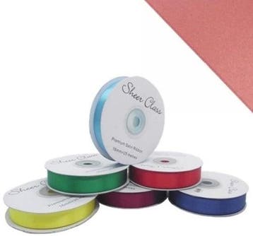 Dubbelsatijn lint Antique Pink 38 mm rol 10 meter, Huis en Inrichting, Nieuw