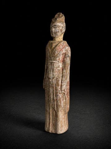 Oud Chinees, Tang-dynastie Terracotta Figuur - 24.5 cm
