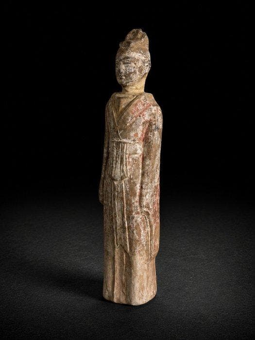 Oud Chinees, Tang-dynastie Terracotta Figuur - 24.5 cm, Antiquités & Art, Antiquités | Autres Antiquités