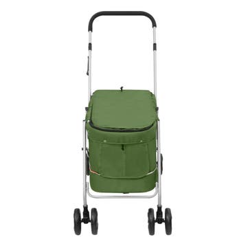 vidaXL Hondenwagen inklapbaar 100x49x96 cm linnenstof groen, Dieren en Toebehoren, Verzenden, Nieuw