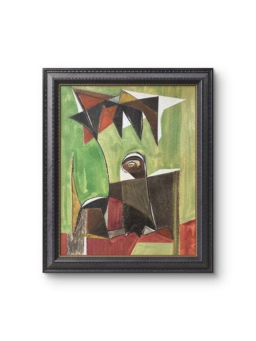 Silvin Bronkart (1915-1967) - Grande composition abstraite, Antiek en Kunst, Kunst | Schilderijen | Modern