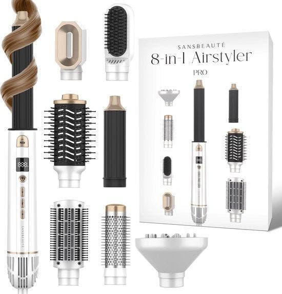 2dekans | Sansbeauté Multistyler – 8-in-1 Airstyler &, Handtassen en Accessoires, Uiterlijk | Haarverzorging, Ophalen of Verzenden