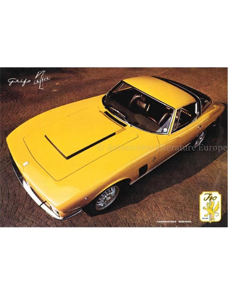 1969 ISO GRIFO PROGRAMMA LEAFLET, Livres, Autos | Brochures & Magazines