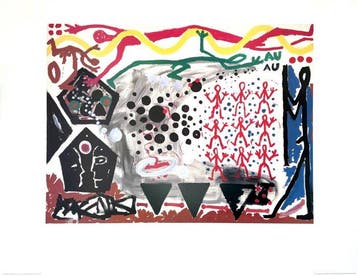 A.R. Penck - Die Zufunkt Des Emigranten 2 - Offset