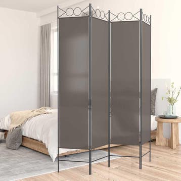 vidaXL Kamerscherm met 4 panelen 160x200 cm stof, Verzenden