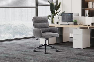 Aimé bureaustoel, kleur donkergrijs (nieuw, outlet), Nieuw