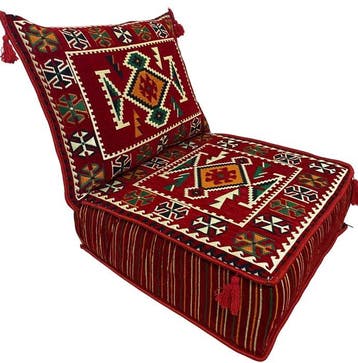 Kelim - 60 cm - 60 cm - Pouf et oreiller