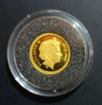 Fiji. 5 Dollars 2006, 1.25 gr. Gold 585/1000 (Zonder