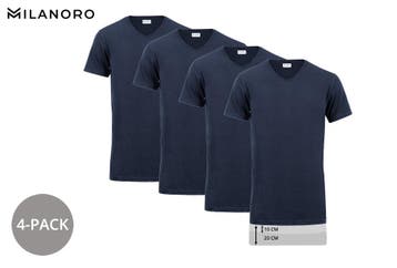 2dekans | Milanoro 4 pak - T-shirt - Maat S - Extra lang, Ophalen of Verzenden, Nieuw