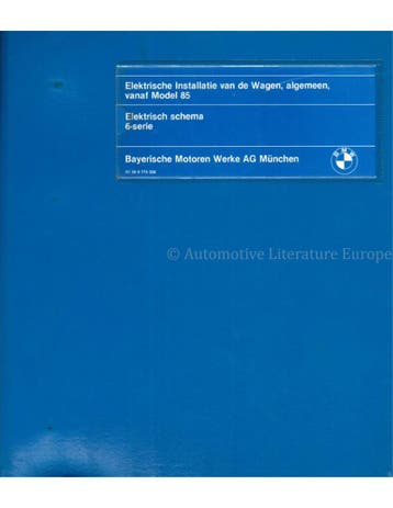 1985 BMW 6-SERIE ELECTRISCH SCHEMA NEDERLANDS