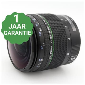 Pentax 10-17mm HD DA f/3.5-4.5 ED fisheye | Tweedehands, Verzenden, Zo goed als nieuw