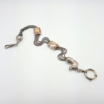 Argent, Plaqué or - Montre pendentif