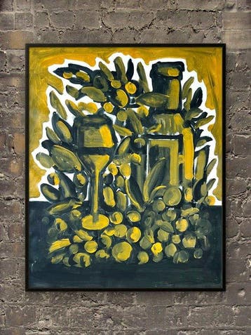 Miguel de Assunção - Enjoy a wine (XL Size Painting)