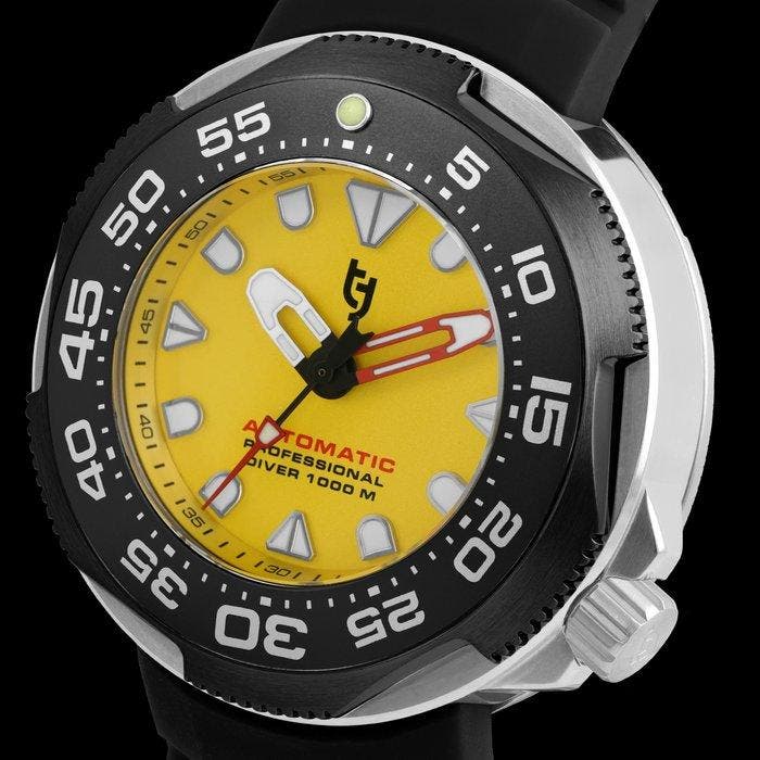 Tecnotempo - Divers 1000M Professional Diver - Automatic, Handtassen en Accessoires, Horloges | Heren