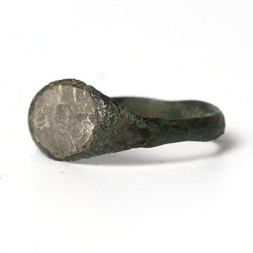 Oud-Romeins Brons, Zilver ring (Zonder minimumprijs)
