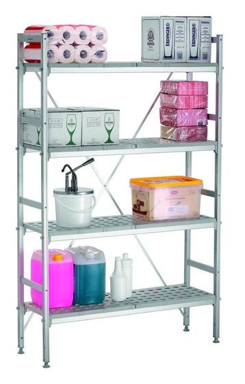 Stellingsysteem kit 4 | 4 schappen | 1/3-1/2-2/3-1/1 GN |, Verzenden, Nieuw in verpakking