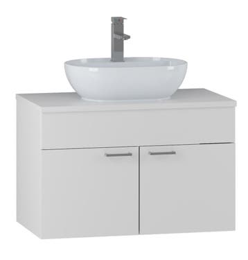 Wastafelkast Colorado 80 x 46 x 52 cm - Mat Wit - Badmeubel, Verzenden, Nieuw