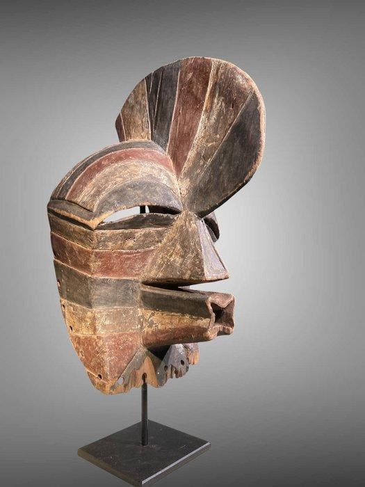 Masque songye kifwebe , ( 50 CM) - masque songye kfwebe -, Antiquités & Art, Art | Art non-occidental