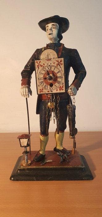 Tafelklok - A.N.M.B. - Zinklegering - 1940-1950